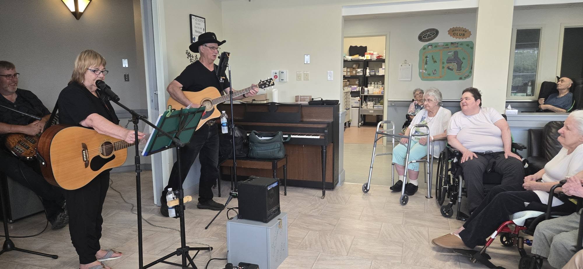 Live music performance in home
